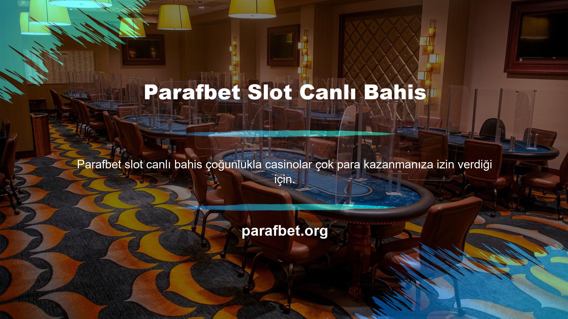 Türk online casino siteleri bu açıdan uygun görülmektedir